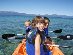 kids kayaking